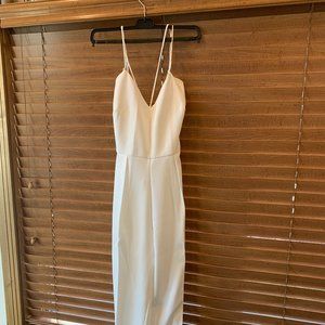 Mango White Jumpsuit Size M
